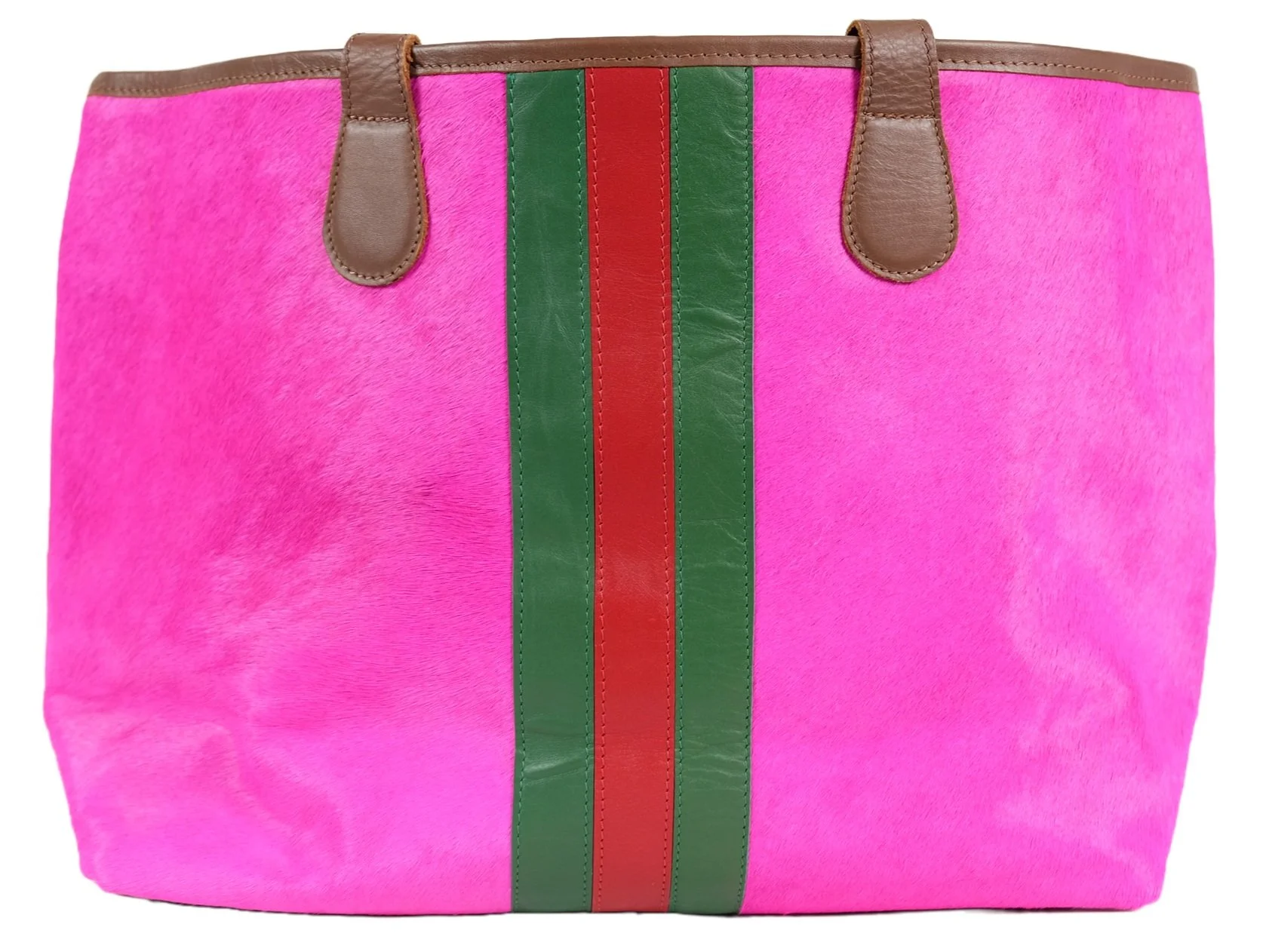 Hyde Stripe Tote in Hot Pink | Parker & Hyde